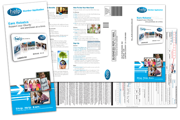Help Worldwide Member Application 8.5x14 Double-Fold Brochure