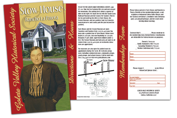 Goleta Valley Historical Society Brochure Design