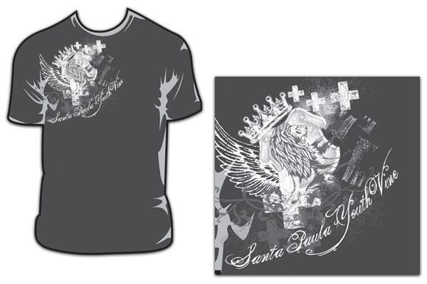 Santa Paula Youth Vine - Santa Paula Screen Printing Shirt Designs