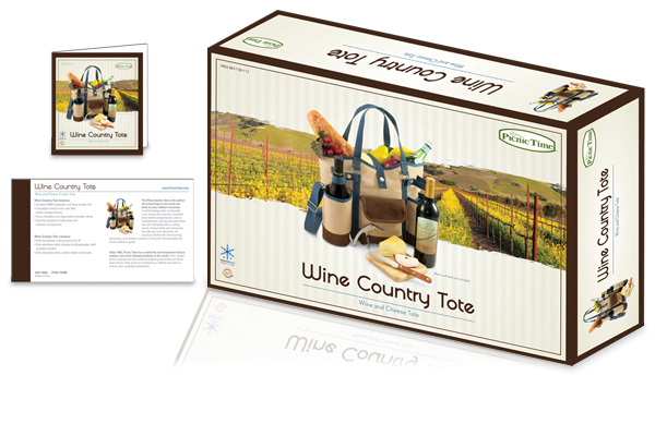 Picnic Time - Wine Country Tote Box Design